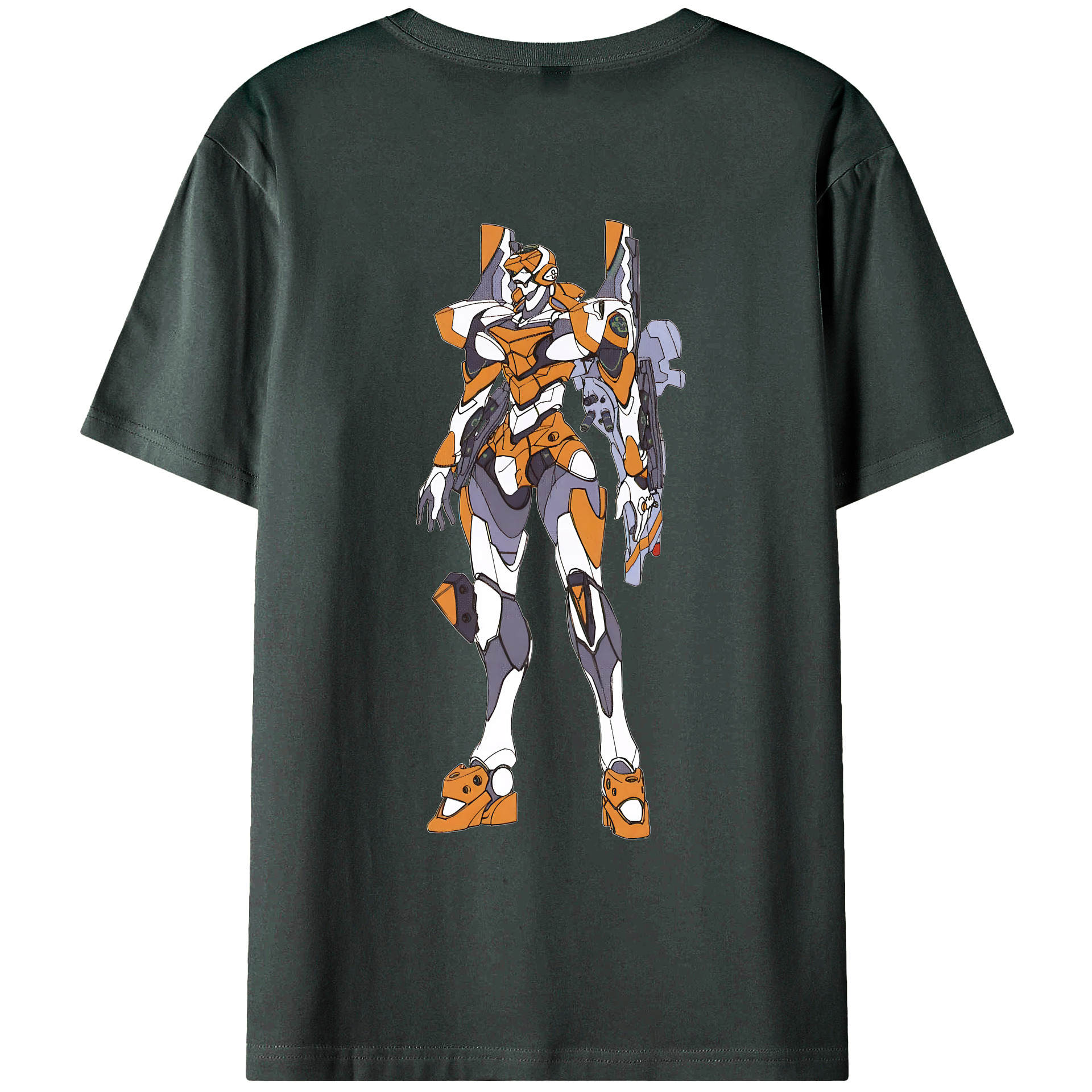 （画像用） EVA 新世紀エヴァンゲリオン 綿100％ メンズ半袖Tシャツ（バックプリント） 通気性